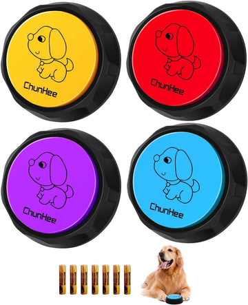 Botones para perros Daytech: el kit de comunicación definitivo para entrenar, divertirse y crear vínculos (paquete de 4)